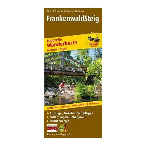 PublicPress Leporello Wanderkarte FrankenwaldSteig