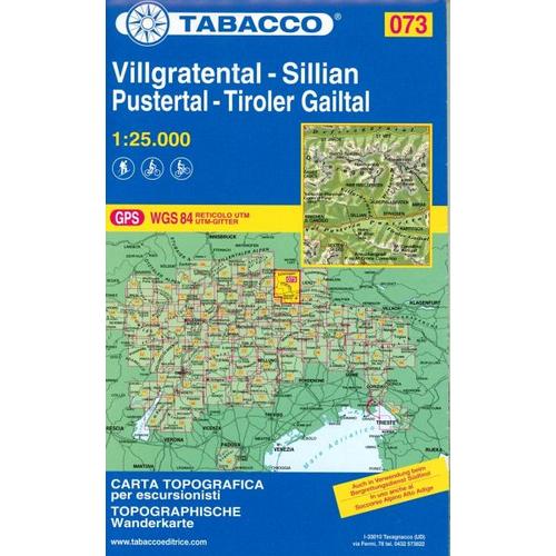Wanderkarte 73 Villgratental-Sillian- Pustertal-Tiroler Gailtal