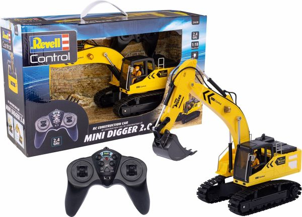 RC Construction Vehicle Mini Digger, Revell Control Ferngesteuertes Auto - Carrera Revell Europe GmbH