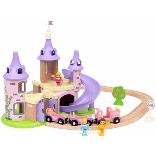 BRIO Disney Princess 33312 Traumschloss Eisenbahn-Set - Märchenhafte Ergänzung für die BRIO Holzeisenbahn - Empfohlen ab 3 Jahren - Brio
