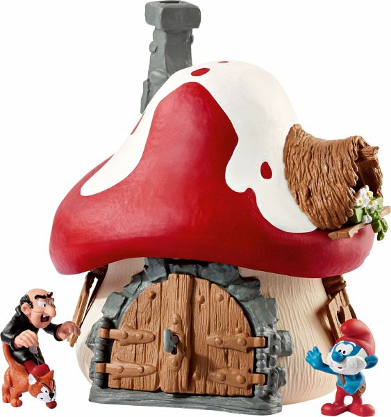 Schleich 20803 - Schlumpf Haus mit 2 Figuren - Schleich