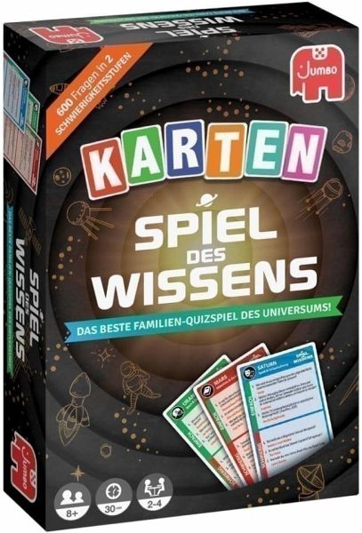 Jumbo 19949 - Spiel des Wissens, Kartenspiel, Familien-Quizspiel, Planeten-Lernspiel - Jumbo / Jumbo Spiele