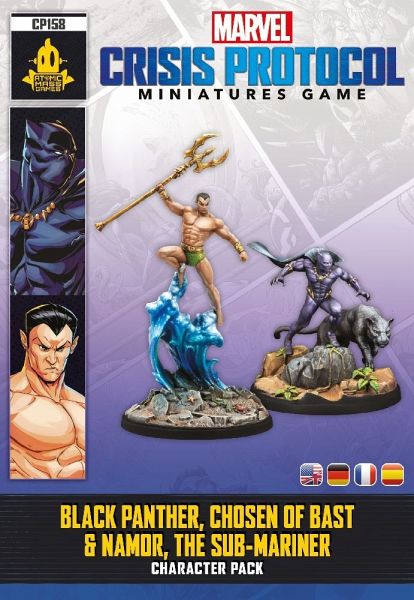 Marvel: Crisis Protocol - Black Panther, Chosen of Bast & Namor, the Sub-Mariner (Spiel-Zubehör) - Asmodee / Atomic Mass Games