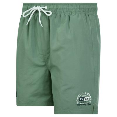 Swim Shorts Satria Microfibre Twill Swim Shorts in Sea Spray Green / XXL - Tokyo Laundry