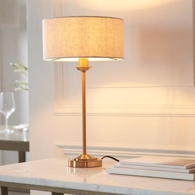 Harrington 1 Table Lamp in Vintage Brass