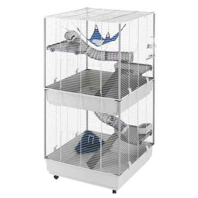Ferplast Kleintierkäfig Furet Tower in grau mit 80x75x161cm Kleintier