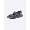 Sandale CASUAL LOOKS, Damen, Gr. 38, blau (hellblau), Nubukleder, sportlich, Schuhe