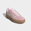 Sneaker ADIDAS ORIGINALS "GAZELLE BOLD", Gr. 41, clear pink, cream weiß, gold metallic, Leder, Synthetik, sportlich, Schuhe