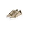 Sneaker CALVIN KLEIN JEANS "CHUNKY CUPSOLE MG CANVAS", Herren, Gr. 42, taupe, khaki, Textil, sportlich, Schuhe, Halbschuh, Schnürschuh, Freizeitsneaker mit seitlichem CK-Logo