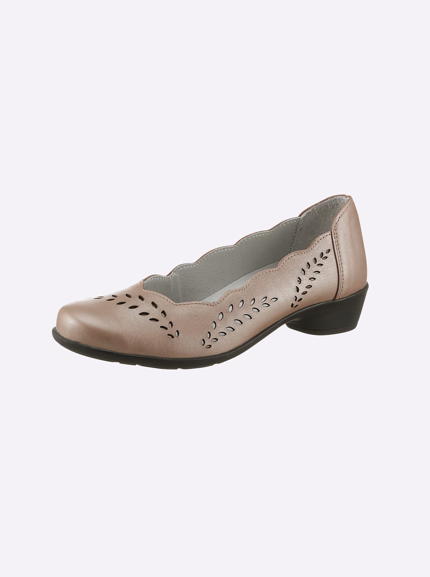 Pumps CASUAL LOOKS, Damen, Gr. 40, beige, Glattleder, Schuhe Pumps
