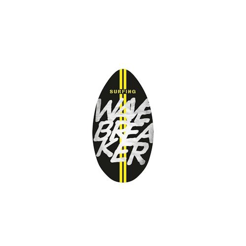 SportX Skimboard Wavebreaker 94 cm Holz Surfbrett Schwarz