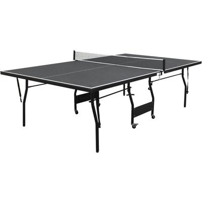 Vente-unique - Zusammenklappbare Tischtennisplatte mit Rollen für den Innenbereich mit Zubehör Image