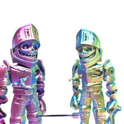 Soldat Skelett Mann Beliebtes Spielzeug, 3D-Kunsthandwerk, Jahr der Schlangengeschenke, Image