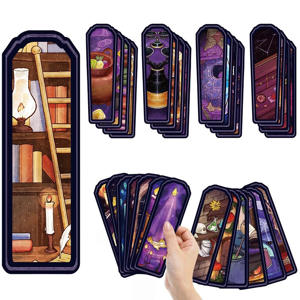 30PCS Kreative Magie Zimmer Lesezeichen Hohe Schönheit Karten Kreative Lesen Papier Bücher Cartoon Wizarding World DIY Lesezeichen Image