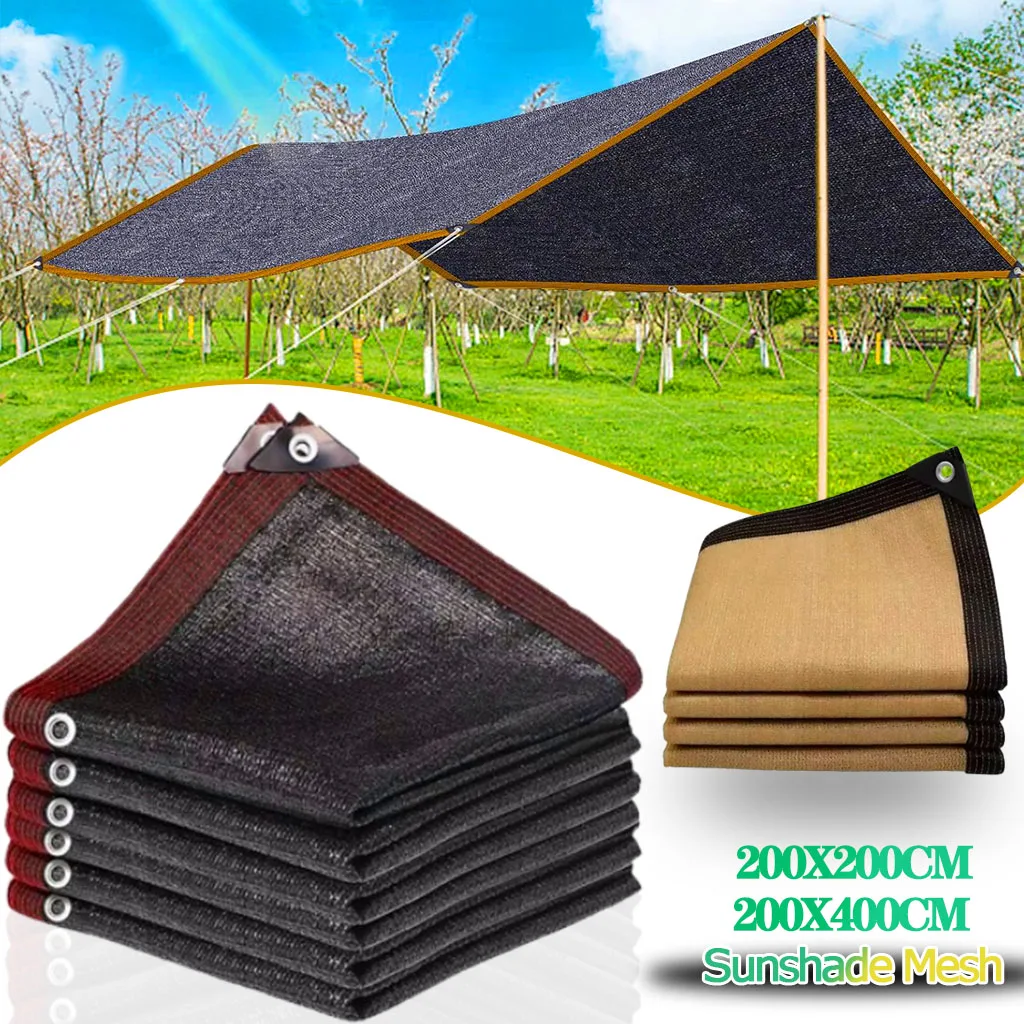 Sonnenschirm Mesh Sommer Outdoor Schattierung Schattierung Net Eingewickelt Perforierte Schattierung Tuch Verdickte Wärmedämmung Net Schattierung Net Image