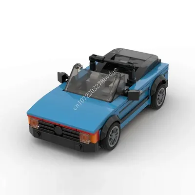 251PCS MOC Geschwindigkeit Champion Kaninchen GTI Cabrio Sportwagen Modell Bausteine Ziegel DIY Image