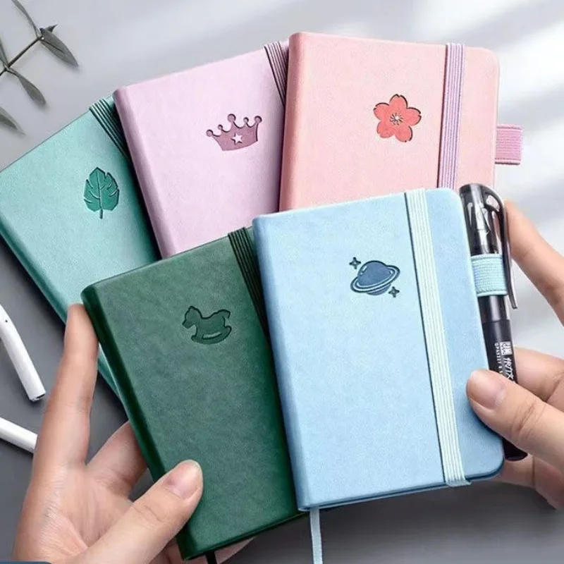 Tragbares A7-Taschen-Notizbuch, Reise-Notizbuch, trägt ein kleines Notizbuch, Reisetagebuch, Schulbedarf, Tagebuch, Notizbücher und Tagebücher Image