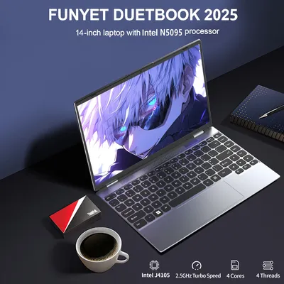 Laptop Intel Celeron N5095 Ultrabook 16GB RAM 1024GB SSD Notebook 1920*1200 Resolution Windows 11