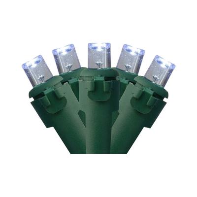 Northern Lights Northlight 300 Pure White Led Wide Angle Mini Christmas Lights - 74.75 Ft Green Wire