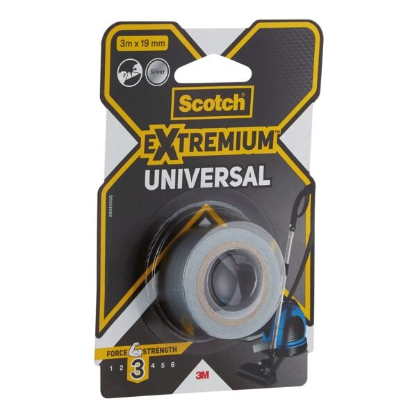 Scotch Gewebeklebeband »Extremium Universal«, 19 mm/3 m silber Image