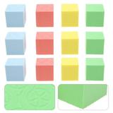 OUNONA 24pcs Foam Counting Block Soft Rainbow Math Counters Cubes 1.38 Inch Stacking Square Cube Math Manipulatives Preschool Classroom Learning Supplies Building Block
