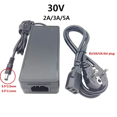 30 Volt 30v 5.5mm Power Supply 30v 5a Source ac220 to dc 30v Adapter dc Adaptor ac dc 30v 2A 3A