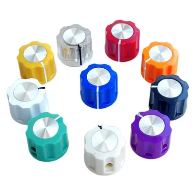 16x12MM Guitar Amplifier Plastic Knob, HIFI DVD Volume Adjustment Knob, Effector Knob, Inner Hole