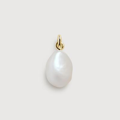 Gold Baroque Pearl Pendant Pearl