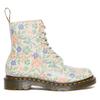 Schnürboots DR. MARTENS "1460 Pascal", Damen, Gr. 39, beige (creme geblümt), Leder, geblümt, modisch, Schuhe, Boots mit Blumenprint