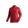 Fleecejacke MAIER SPORTS "Dennis Jacket M", Herren, Gr. 48, rot, 100% Polyester, hoch geschlossener Ausschnitt, Langarm, Jacken, Herren Midlayer, pflegeleichtes Fleece mit 2 RV-Taschen