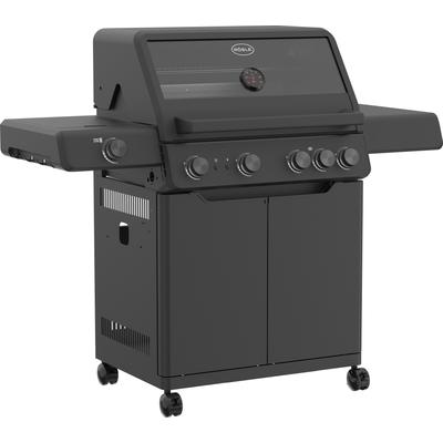 Gasgrill RÖSLE "ALLFLAME Hero 4", schwarz, B:138cm T:61,8cm, Grills, 50 mbar, Topseller Image