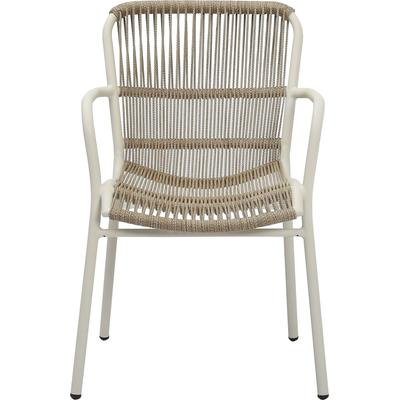 Gartenstuhl BEST "Ives", beige (sand), B:66cm H:86cm T:56cm, Aluminium, Stühle, Outdoor Dining Stuhl Image