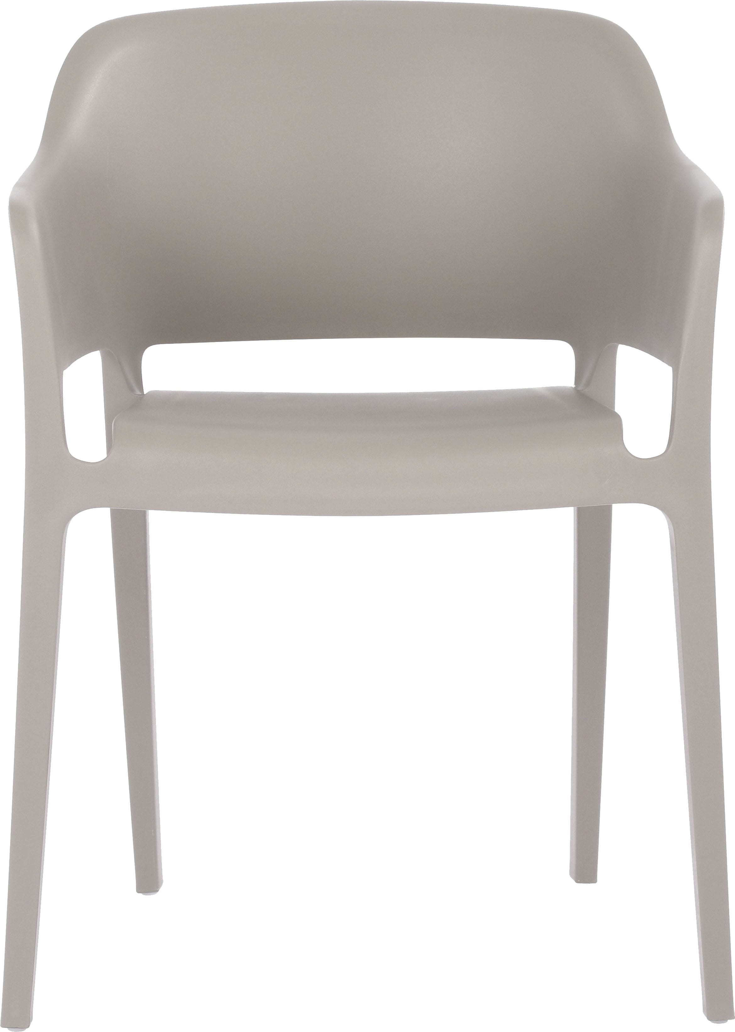 Gartenstuhl BEST "Giethoorn", grau (hellgrau), B:77,5cm H:54,5cm T:55cm, Polypropylen, Stühle, Stuhl