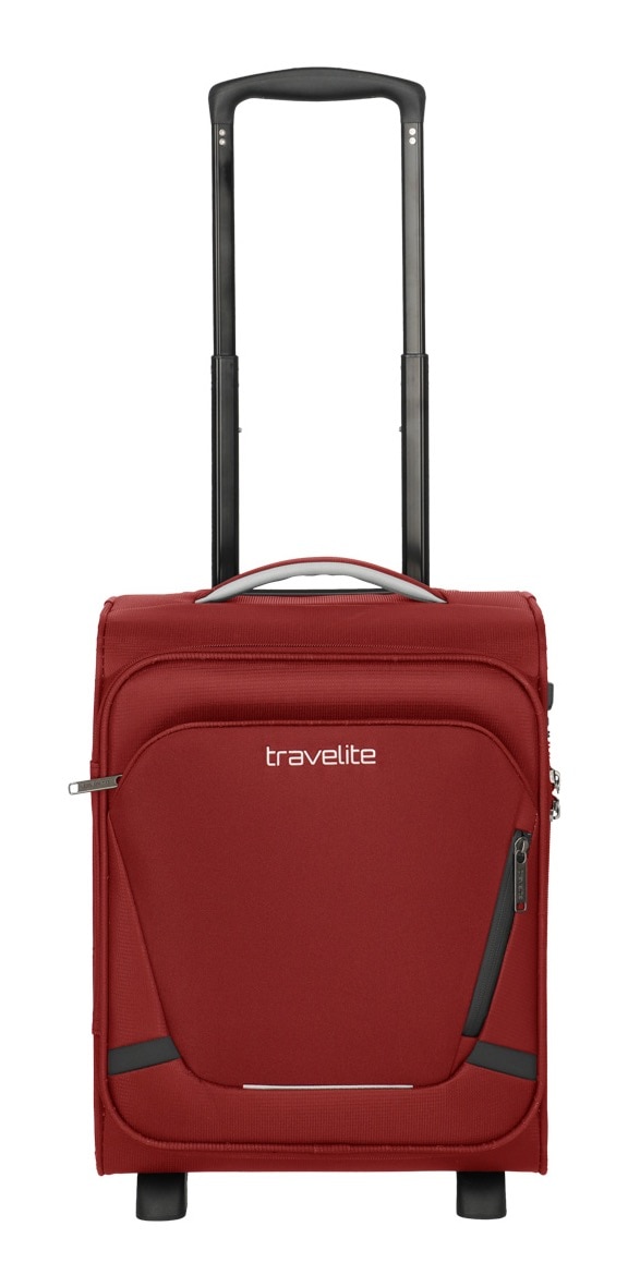 Handgepäck-Trolley TRAVELITE "JETPACK Wings 2 Cabin, konzipiert für Eurowings", Gr. B/H/T: 30 x 40 x 25 25, rot, Polyester, unifarben mit Farbeinsätzen, Koffer, Weichgepäck-Koffer Handgepäck für die meisten gängigen Airlines Image