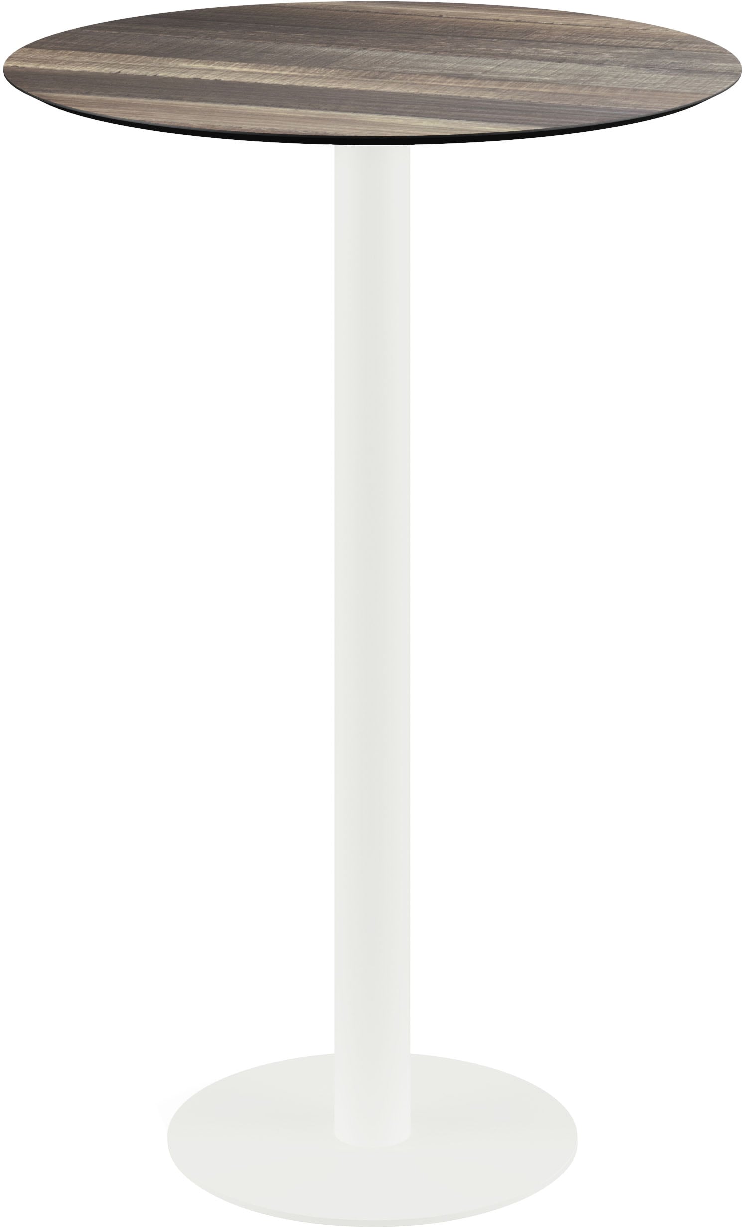 Klapptisch ESSENTIALS "Urban", weiß (weiß, tropical wood, weiß), B:70cm H:109,2cm T:70cm, Pulverbeschichteter Stahl, Tische, in verschiedenen Ausführungen