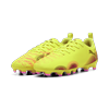 Fußballschuh PUMA "FUTURE 8 PLAY FG/AG JR", Gr. 36, gelb alert, puma schwarz, sun struck, Synthetik, sportlich, Schuhe, für Rasenplätze