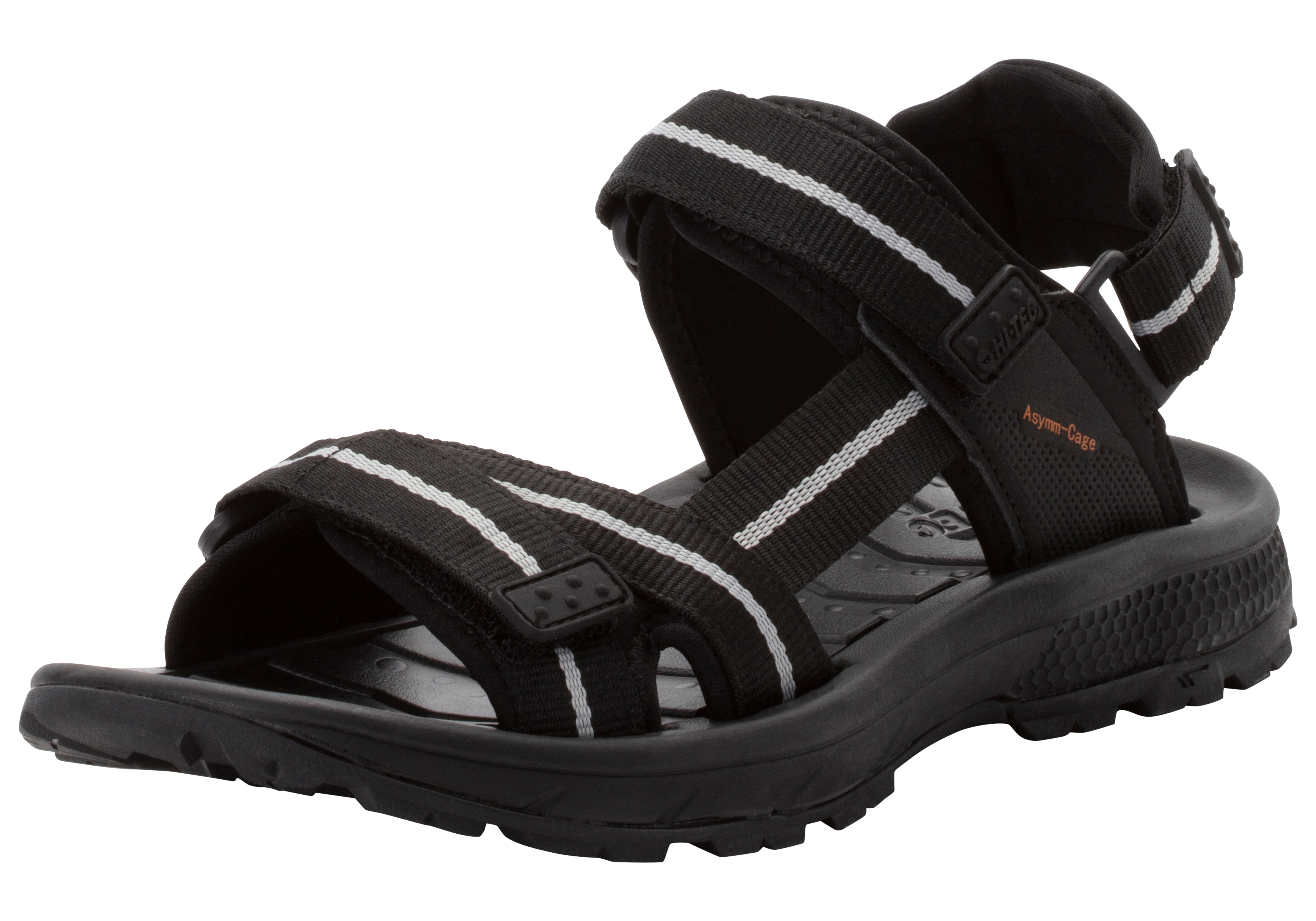 Sandale HI-TEC "SIERRA", Herren, Gr. 43, schwarz, Textil, Schuhe Sandale