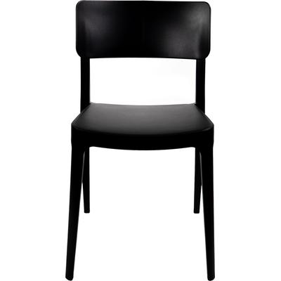Stapelstuhl ESSENTIALS "Wing", schwarz, B:47cm H:82cm T:50cm, Polypropylen, Kunststoff, Stühle, schwarz, Kunststoff Image