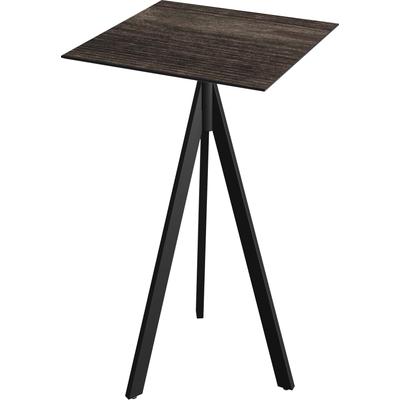 Klapptisch ESSENTIALS "Infinity", schwarz, riverwashed wood, schwarz, B:70cm H:110cm T:70cm, Pulverbeschichteter Stahl + HPL Tischplatte, Tische, in verschiedenen Ausführungen Image