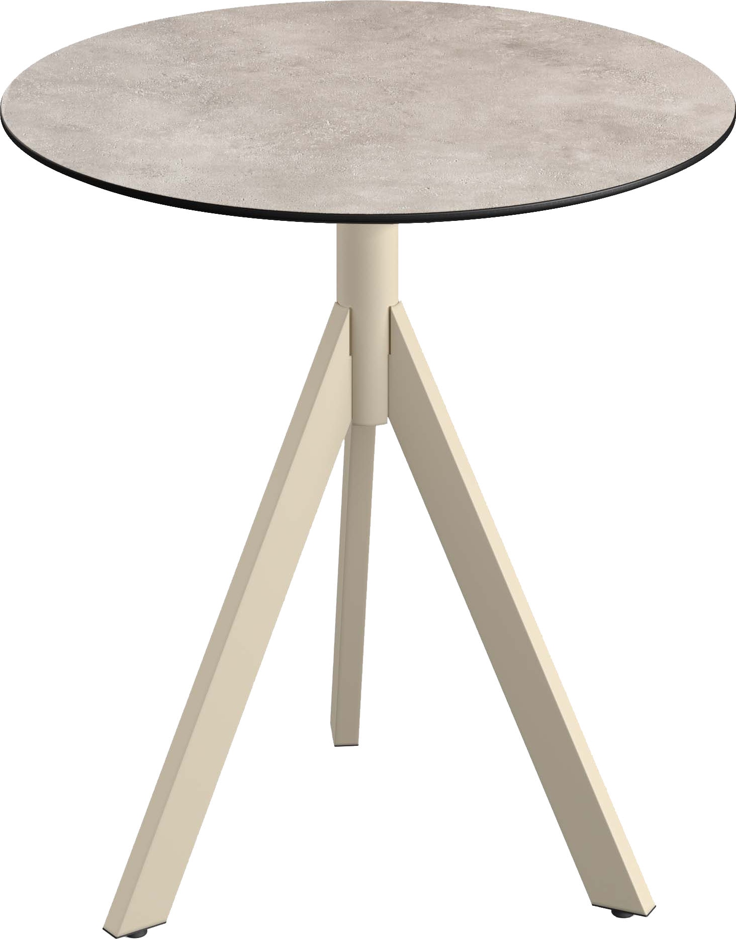 Klapptisch ESSENTIALS "Infinity", beige (sand, moonstone, sandfarben), B:70cm H:74cm T:70cm, Pulverbeschichteter Stahl + HPL Tischplatte, Tische, Klapptisch, in verschiedenen Ausführungen
