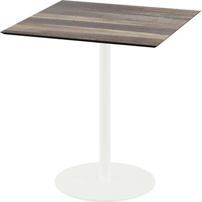 Klapptisch ESSENTIALS "Urban", weiß, tropical wood, weiß, B:70cm H:73,2cm T:70cm, Pulverbeschichteter Stahl, Tische, in verschiedenen Ausführungen Image