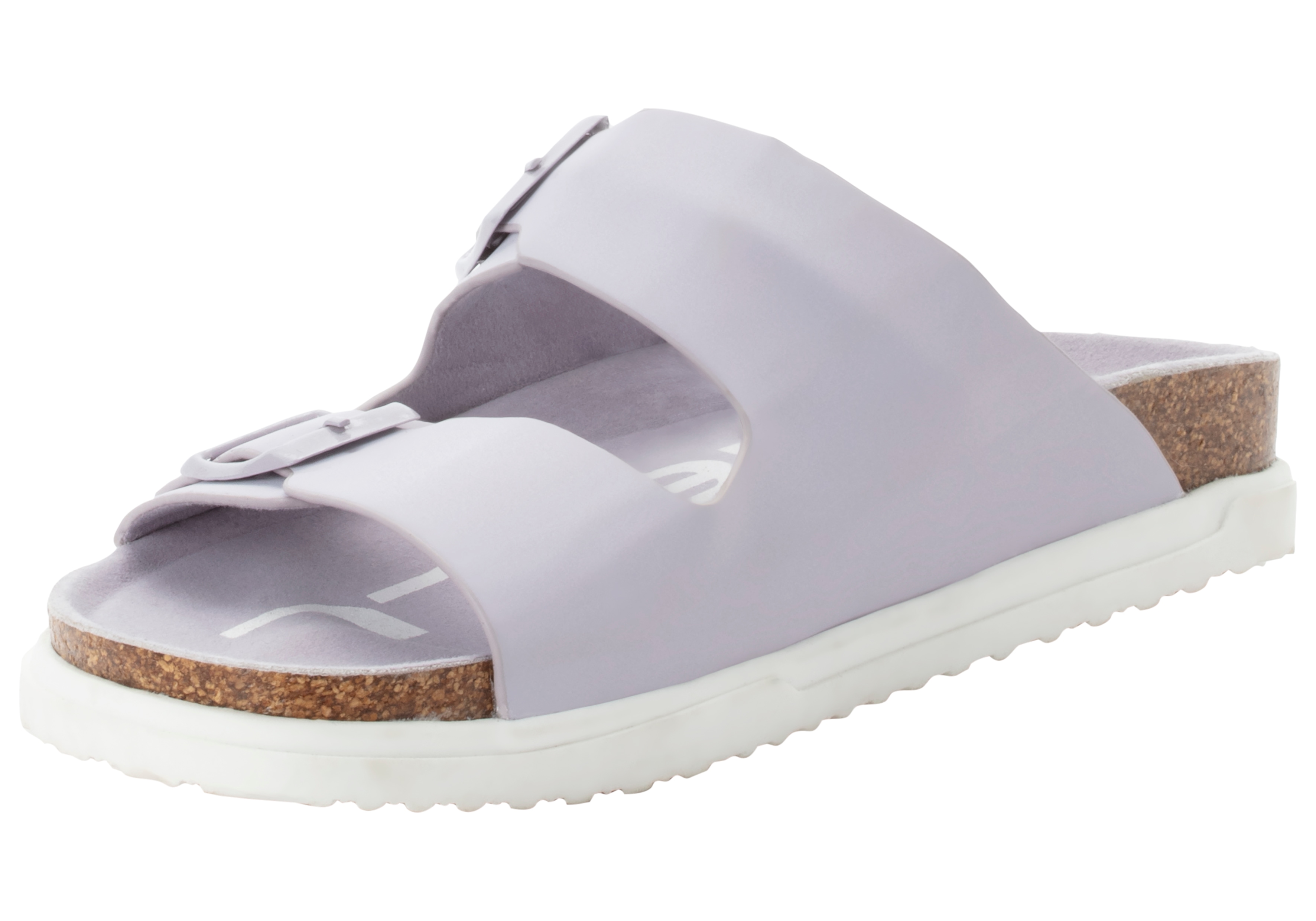 Sandale O'NEILL "SANDY SLIDER WOMEN LOW", Damen, Gr. 39, misty lila, Synthetik, Schuhe Sandale
