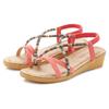 Sandale VIVANCE "Sommerschuh", Damen, Gr. 39, orange (koralle), Obermaterial: 100% Textilmaterial. Futter: 100% Lederimitat. Decksohle: 100% Lederimitat. Laufsohle: 100% Synthetik, mehrfarbig, feminin, Schuhe, mit dezenten Schmuckelementen,...