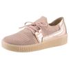 Slip-On Sneaker GABOR, Damen, Gr. 37, rosa (altrosa), Textil, Ziegenleder, metallic, sportlich, Schuhe, Slipper, Schlupfschuh, Plateausneaker mit Best Fitting-Ausstattung