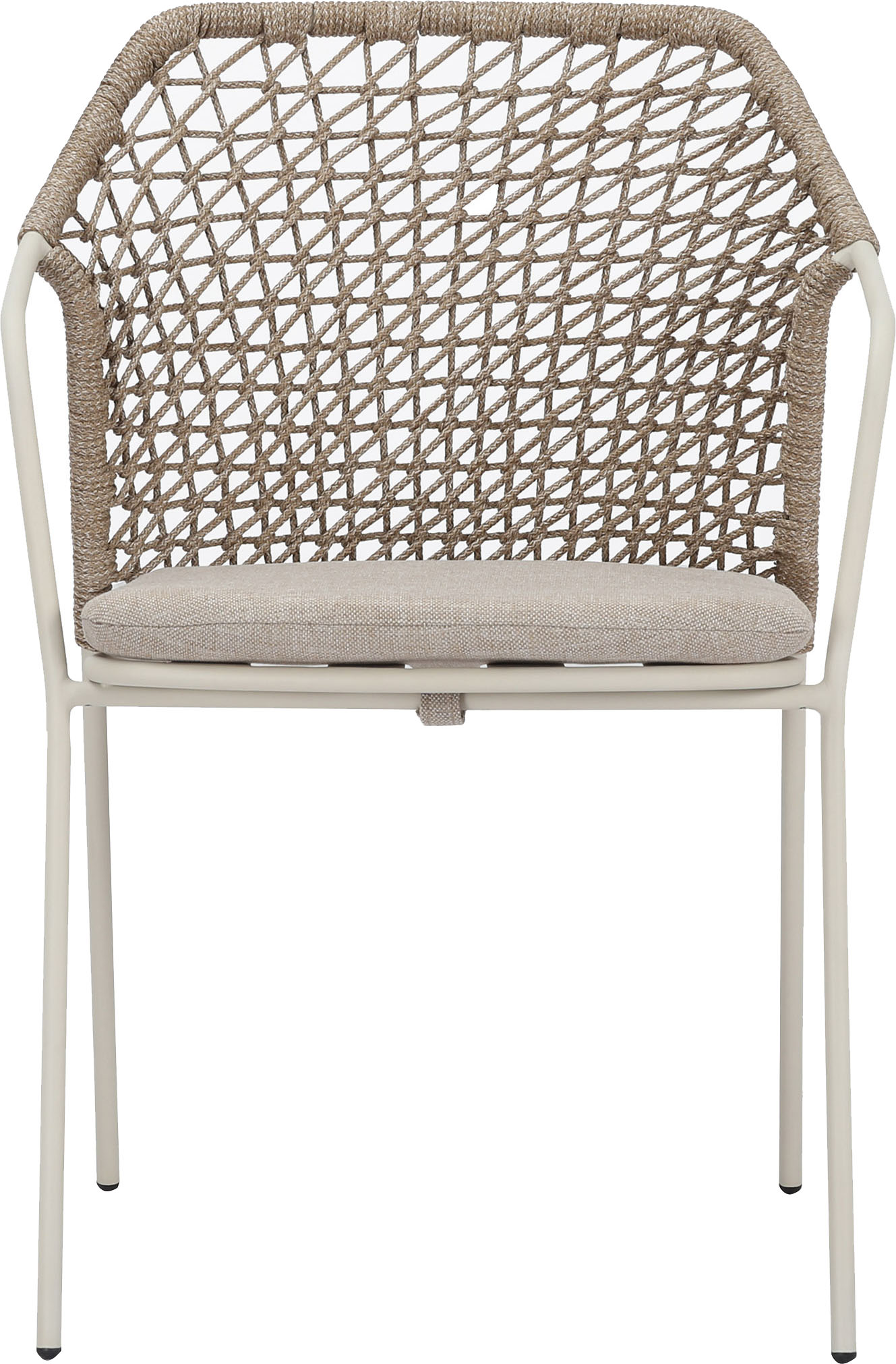 Gartenstuhl BEST "Burano", beige (sand), B:58,5cm H:83,5cm T:60cm, Stahl, Stühle, Outdoor Dining Stuhl Image