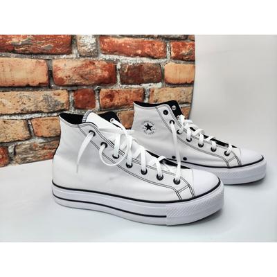 Converse Shoes | Converse Ctas All Star Lift 2in Hi Shoes White Black Size Men Sz 11.5 Rare | Color: White | Size: 11.5