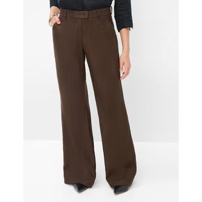 Culotte BRAX "Style MAINE", Damen, Gr. 34, Normalgrößen, braun (coffee), 100% Leinen, Hosen Image