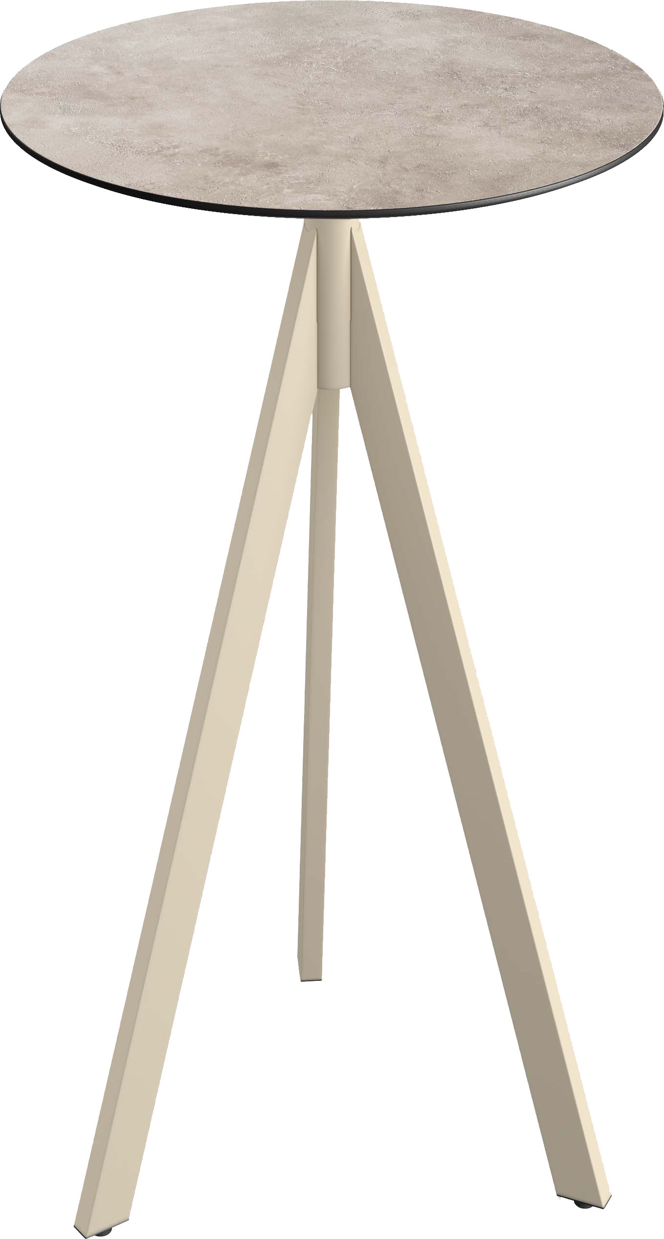 Klapptisch ESSENTIALS "Infinity", beige (sand, moonstone, sandfarben), B:70cm H:110cm T:70cm, Pulverbeschichteter Stahl + HPL Tischplatte, Tische, in verschiedenen Ausführungen