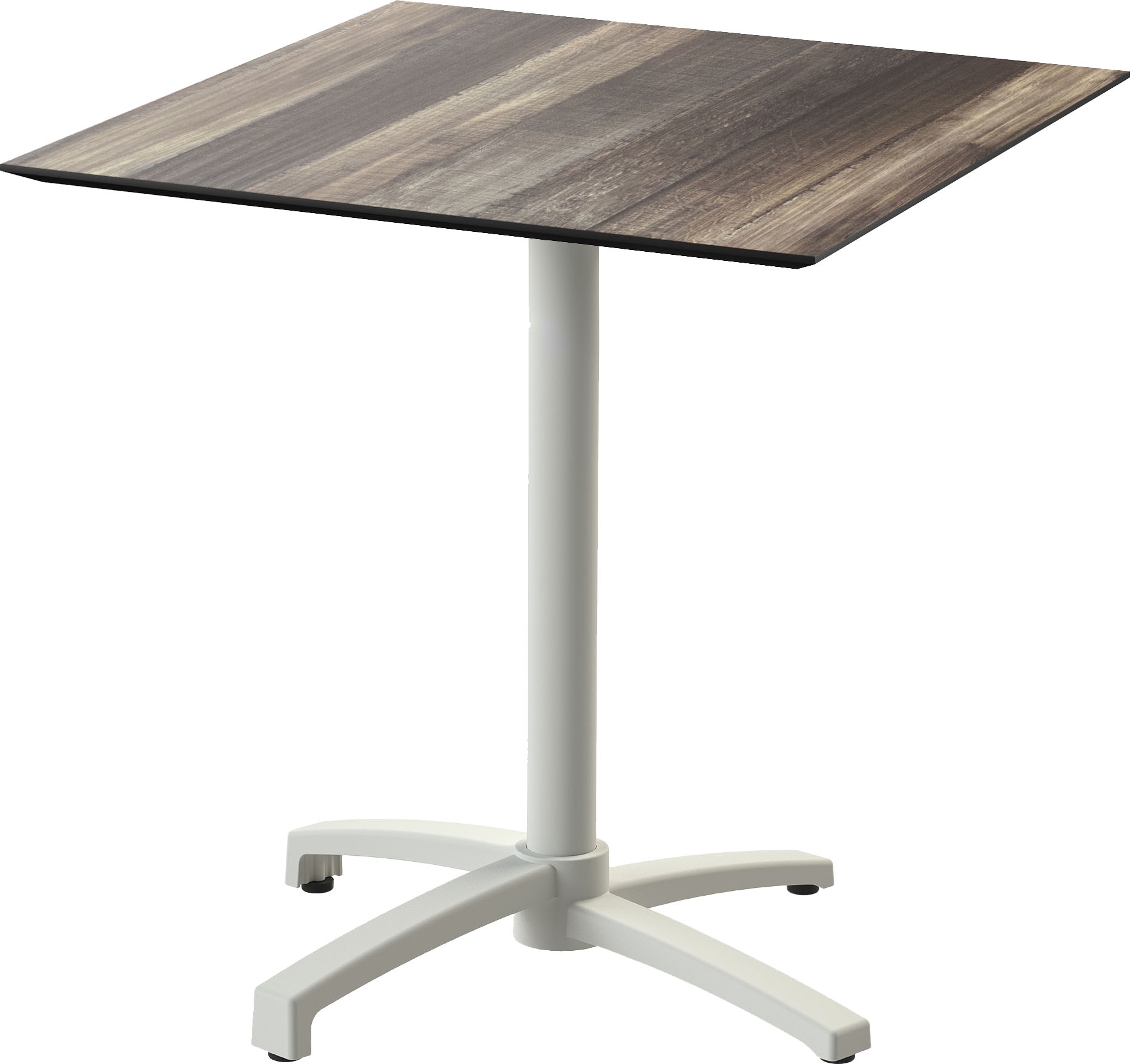 Klapptisch ESSENTIALS "X cross", beige (sand, tropical wood, sandfarben), B:70cm H:74cm T:70cm, Aluminium/HPL Tischplatte, Tische, in verschiedenen Ausführungen