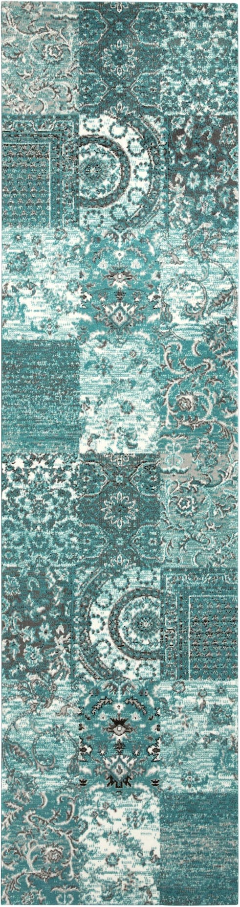 Teppich HEINE HOME Gr. 6, blau (türkis), B:80cm H:7mm L:200cm, Polypropylen, Teppiche Image